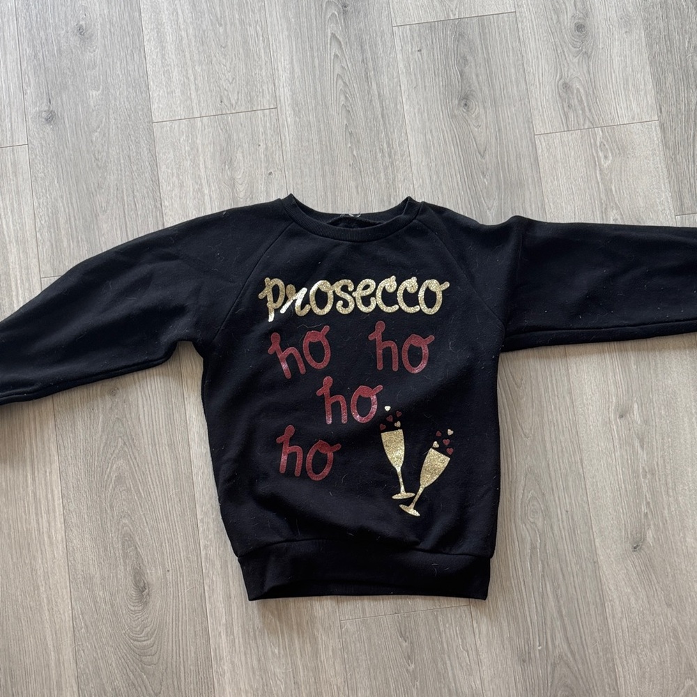 Black Prosecco Ho Ho Ho Sweatshirt